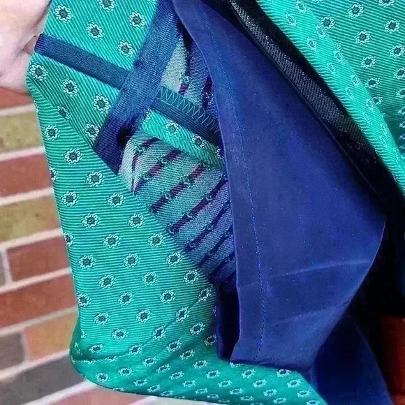 J crew green with small dot flowers dress size 4 - Picture 15 of 17